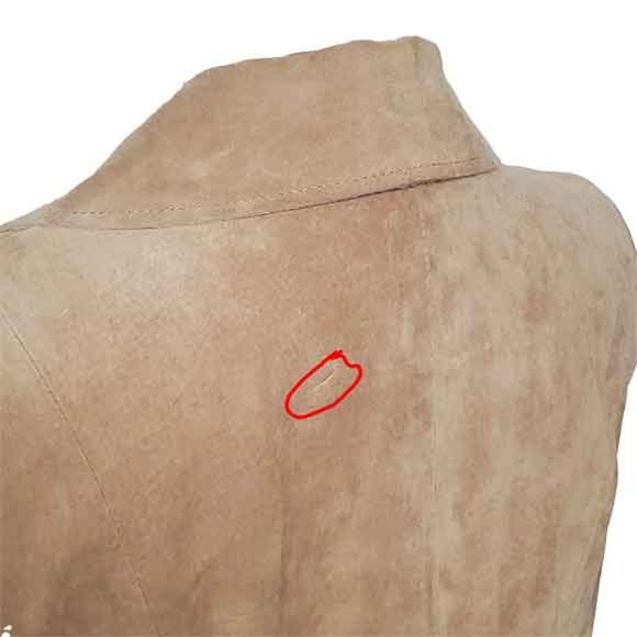 Ann Klein Tan Suede, One Button Blazer-sizeLP-preowned - Picture 9 of 10